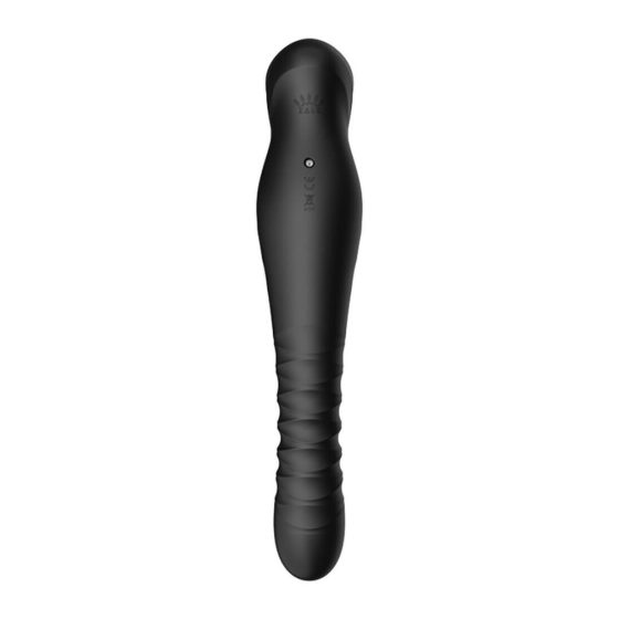 ZALO King - Vodoodporen vibrator z možnostjo polnjenja (črn)