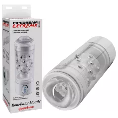 PDX Roto-Bator - ustni masturbator z vibracijami - bela
