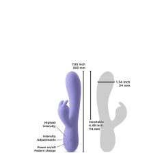   Inya Luv Bunny - brezžični vibrator s paličico (vijolična)
