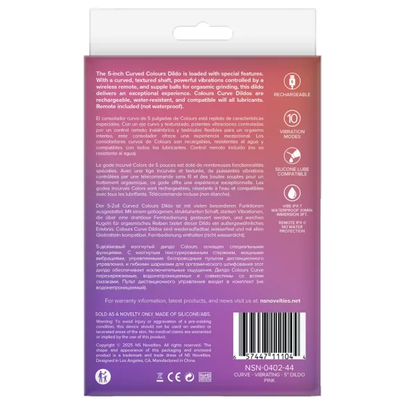 NS Novelties - 2v1 klitoralni stimulator in G-točka vibrator (roza)