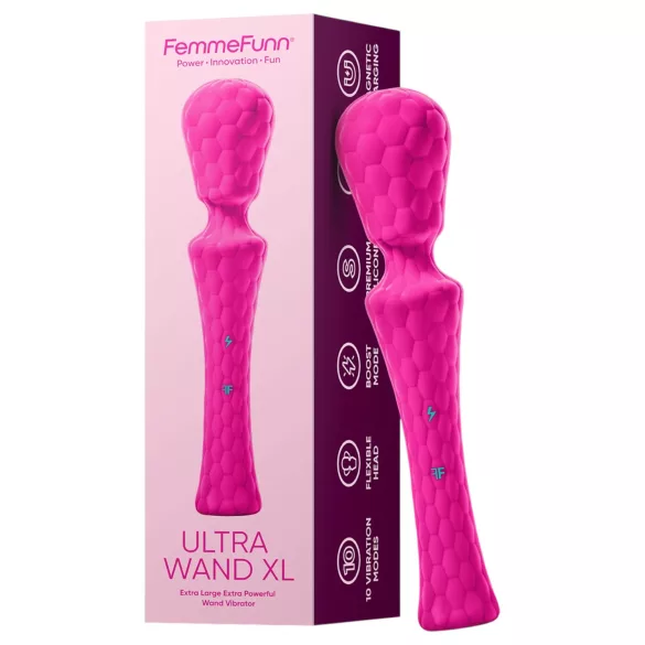 FemmeFunn Ultra Wand XL - vibracijski masažer - premium - roza