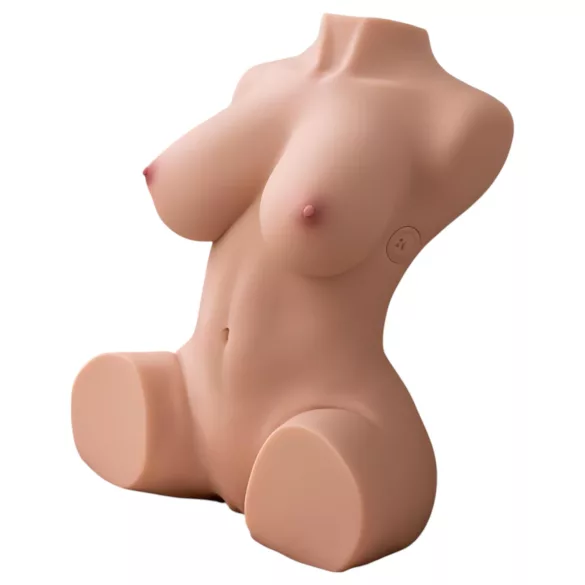 XISE Dania - moški torzo masturbator s potisno funkcijo - naravna barva