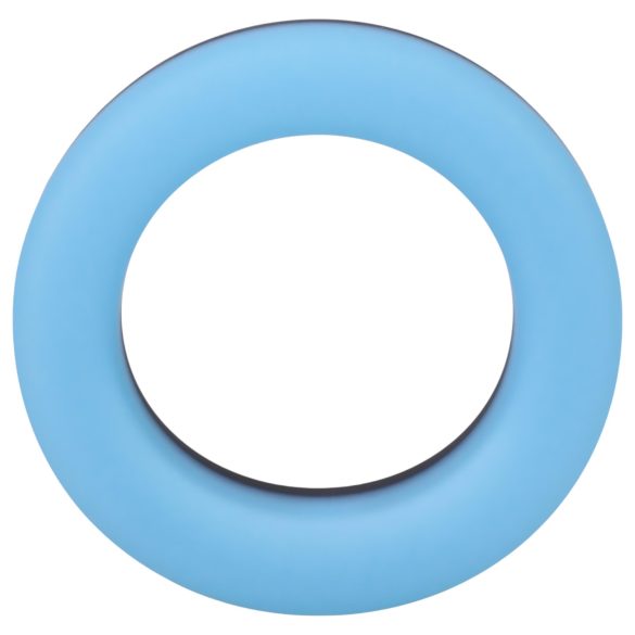 Doc Johnson The Big O - erekcijski obroč - svetleči - moder