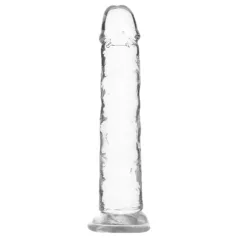   Addiction Crystal - dildo z vakuumskim dnom - prozoren - 18 cm