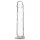 Addiction Crystal - dildo z priseskom (prozoren) - 18 cm