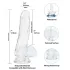 Addiction Crystal - dildo z priseskom (prozoren) - 18 cm