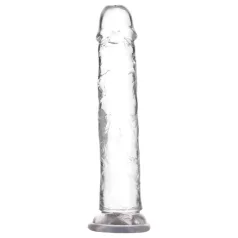 Addiction Crystal - dildo s priseskom - prozoren - 20 cm