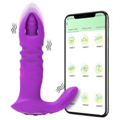 AlvUp - analni vibrator z thrust funkcijo - lila