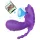 AlvUp - nosljiv z aplikacijo upravljan namestljiv vibrator (vijoličen)