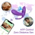 AlvUp - z aplikacijo upravljiv namestljiv vibrator (vijoličen)