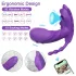 AlvUp - z aplikacijo upravljiv namestljiv vibrator (vijoličen)