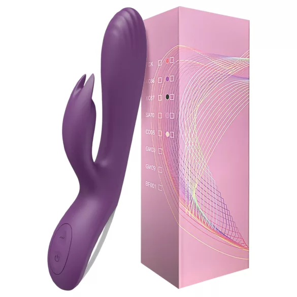 AlvUp - vibrator za točko G z ušesi zajčka - vijoličen