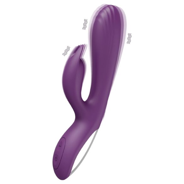 AlvUp - vibrator za točko G z ušesi zajčka - vijoličen