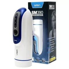 Leten SM390 - moški masturbator z zvokom in gretjem - bela