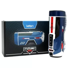   Leten SM Future Pro - hálózati lökő, nyögő, szorító, melegítő maszturbátor (kék)