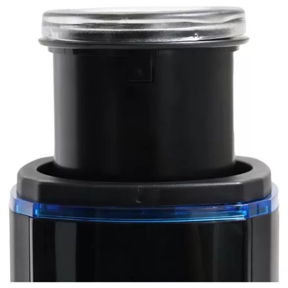 Leten SM320 - moški masturbator z zvočnimi učinki, potiskanje, gretje - črn