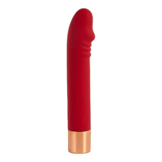 Lonely Charming Vibe Dick - vodoodporni vibrator za točko G, ki ga je mogoče ponovno napolniti (rdeč)