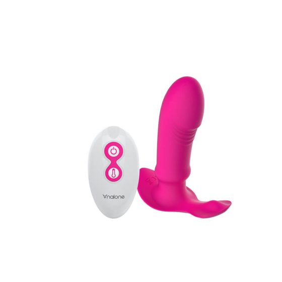 Nalone Marley - vibrator za prostato z radijskim nadzorom, ogrevan in z možnostjo polnjenja (roza)