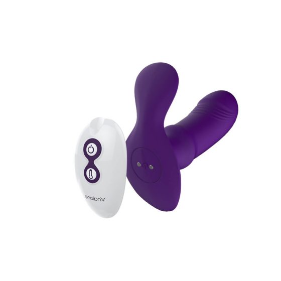Nalone Marley - brezžični, ogrevani, radijsko vodeni vibrator za prostato (vijolična)