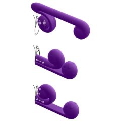 Snail Vibe Duo - brezžični vibrator 3v1 (vijolična)
