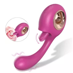 Sex HD - lizalni in G-točkovni vibrator (rdeč)