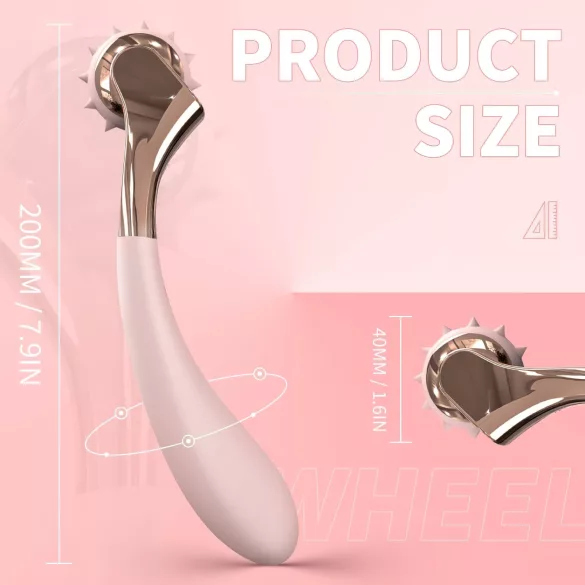 Sex HD - vibrator za stimulacijo in kolešček - vodoodporen polnilni - roza