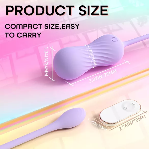 Sex HD Twist Egg - masturbator - vibracijsko jajce - vijolična