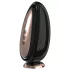 Sex HD Mirror - vibrator za lizanje z gretjem - črna