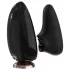 Sex HD Mirror - vibrator za lizanje z gretjem - črna