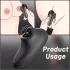 Sex HD Mirror - vibrator za lizanje z gretjem - črna