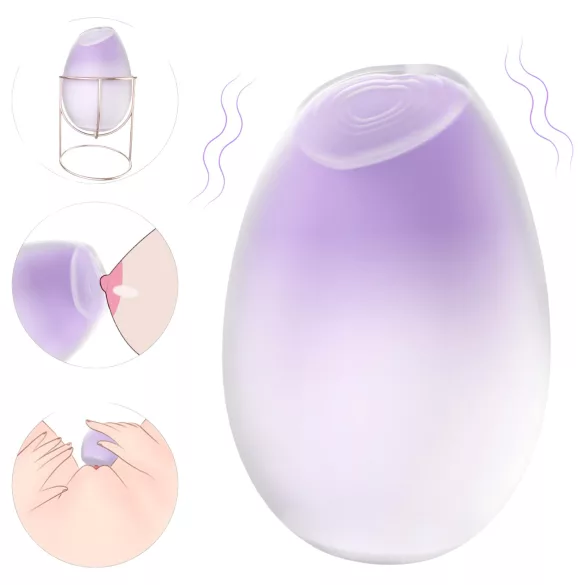 Sex HD - stimulator bradavic in klitorisa 2v1 - vijoličen