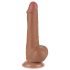 Lovetoy - dildo z modom - drsna koža - dvoplastno - 19,5 cm - natur