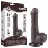 Lovetoy - realistični dildo z modom - dvoplasten - 18,3 cm - rjav