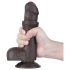 Lovetoy - realistični dildo z modom - dvoplasten - 18,3 cm - rjav