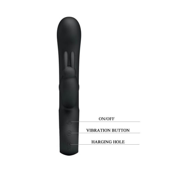 Pretty Love Webb - Vodoodporen vibrator s paličico za polnjenje (črn)