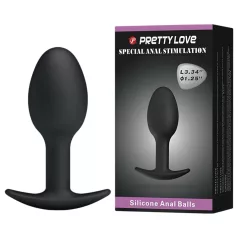 Pretty Love - analni dildo - črn