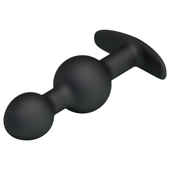 Pretty Love - analni dildo z notranjo kroglico - črn