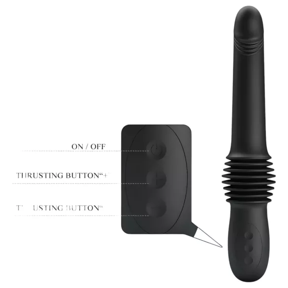 Pretty Love Pazuzu - vibrator za stimulacijo glavice - črn