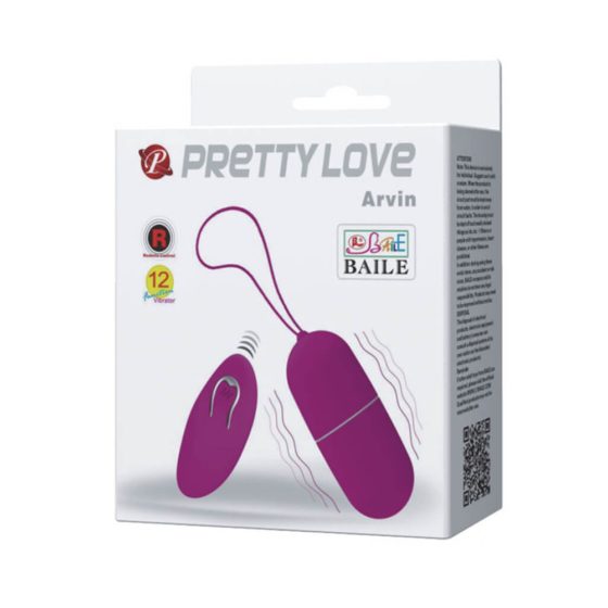 Pretty Love Arvin - radijsko vibrirajoče jajce (roza)