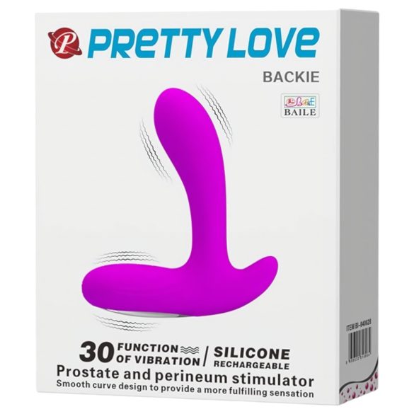Pretty Love Backie - vibracijski masažer za prostato - roza