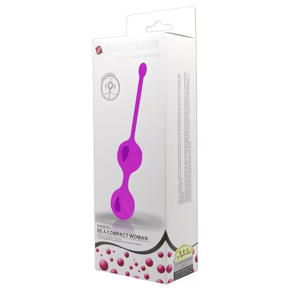 Pretty Love - kroglice za vadbo mišic medeničnega dna - duo - vijolična