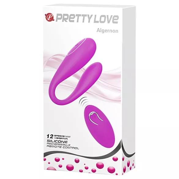 Pretty Love Algernon - vibrator za pare - brezžični, polnilni - vijoličen