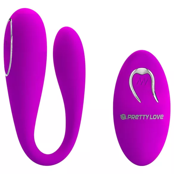 Pretty Love Algernon - vibrator za pare - brezžični, polnilni - vijoličen