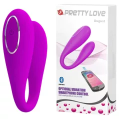   Pretty Love August - vibrator za G-točko in klitoris - polnjenje USB - roza