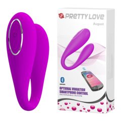   Pretty Love August - Pametni vibrator za G-točko in klitoris (roza)