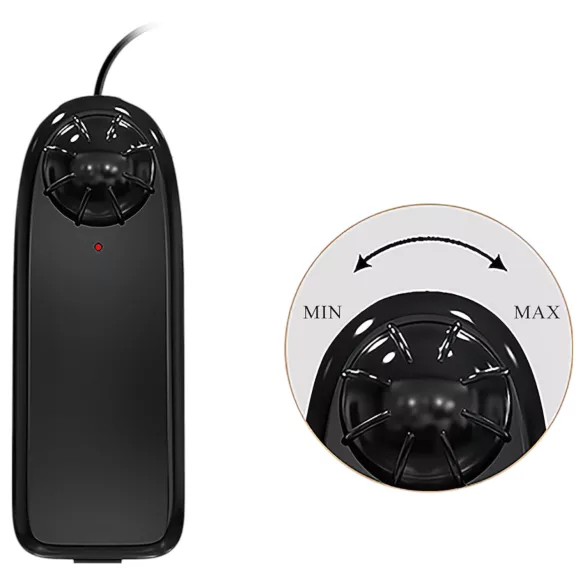 Baile Zebulon - realistični vibrirajoči penis z modami - 19cm - naravna barva