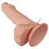 Baile Zebulon - realistični vibrirajoči penis z modami - 19cm - naravna barva
