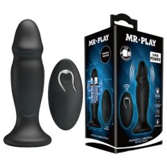   MR. PLAY - radijsko vodeni analni vibrator z možnostjo polnjenja (črn)
