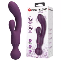   Pretty Love All Rounder - dvojna glavna vibrator za G-točko in klitoris (vijoličen)