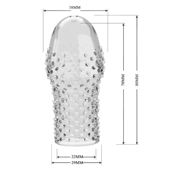 Pretty Love Becks - penis podaljšek - prozoren